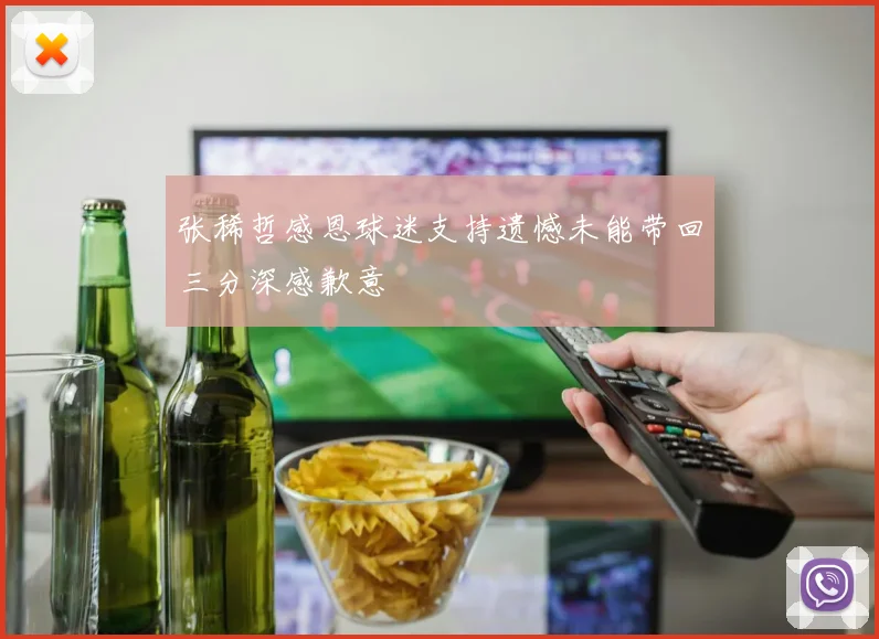 张稀哲感恩球迷支持遗憾未能带回三分深感歉意